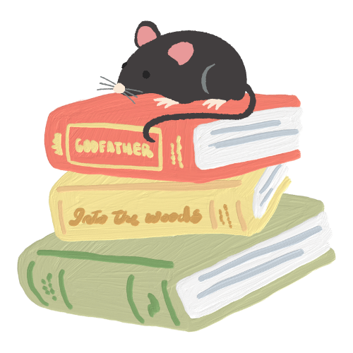 3 livres et un rat dessin