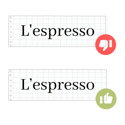 L'espresso
